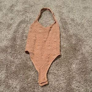 Free People soft Bodysuit in Peach